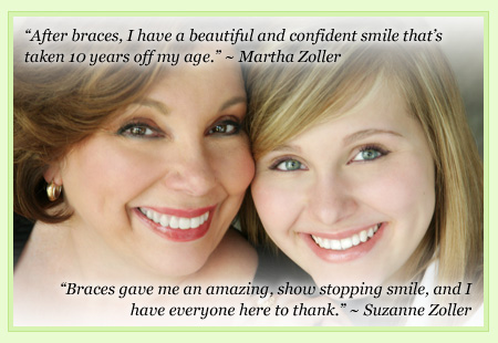 marth and suzanne zoller testimonials about Wilson Orthodontics