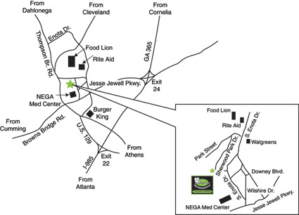 map to gainesville office location